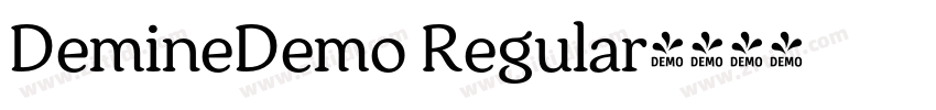 DemineDemo Regular字体转换